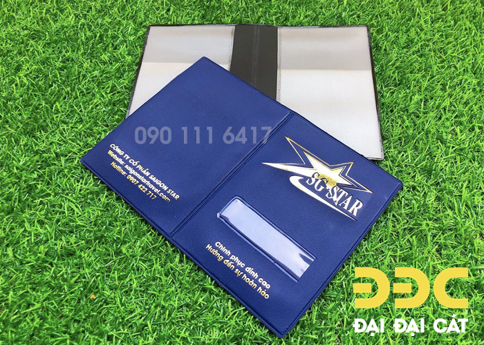 Bao đựng passport ép logo