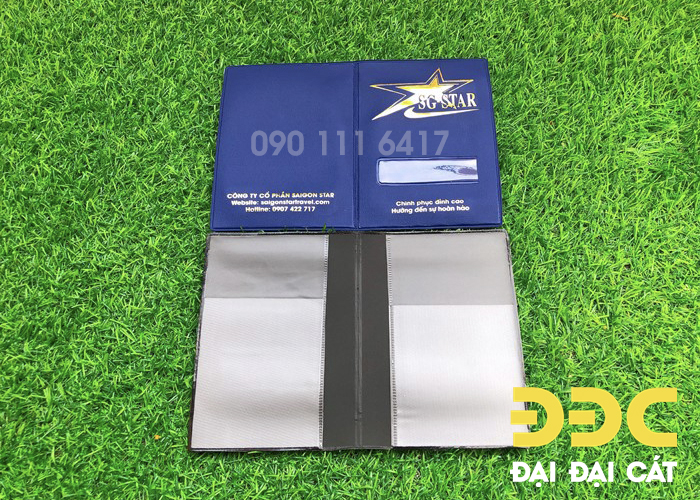 Bao đựng passport ép logo