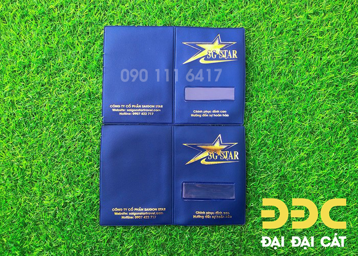 Bao đựng passport ép logo