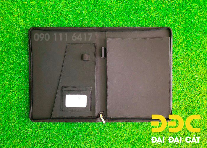 Ép nhũ bìa đựng hồ sơ da