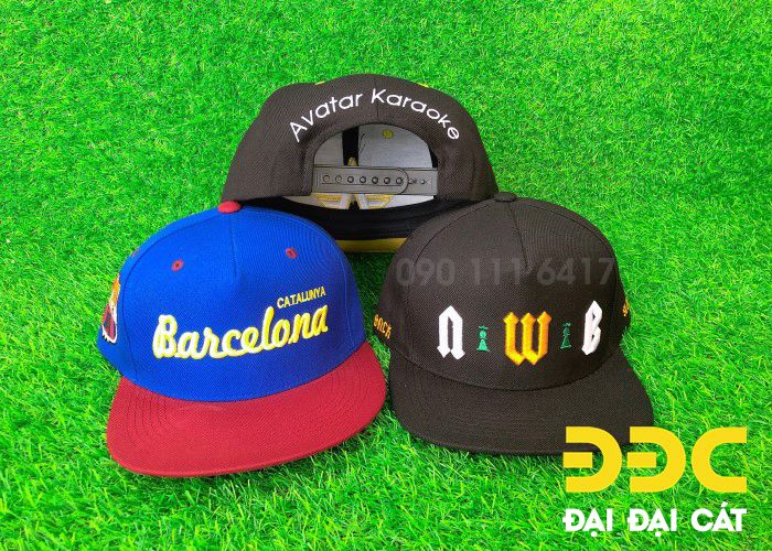 Nón snapback thêu 3D