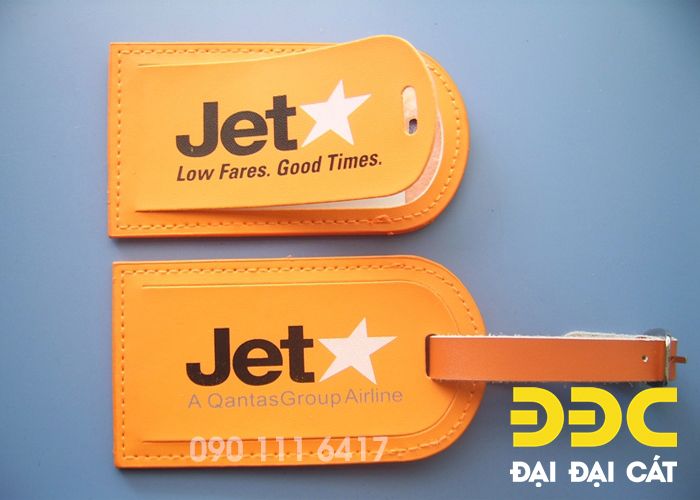Thẻ hành lý da simili